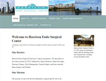 Tablet Screenshot of harrisonendosurgical.com